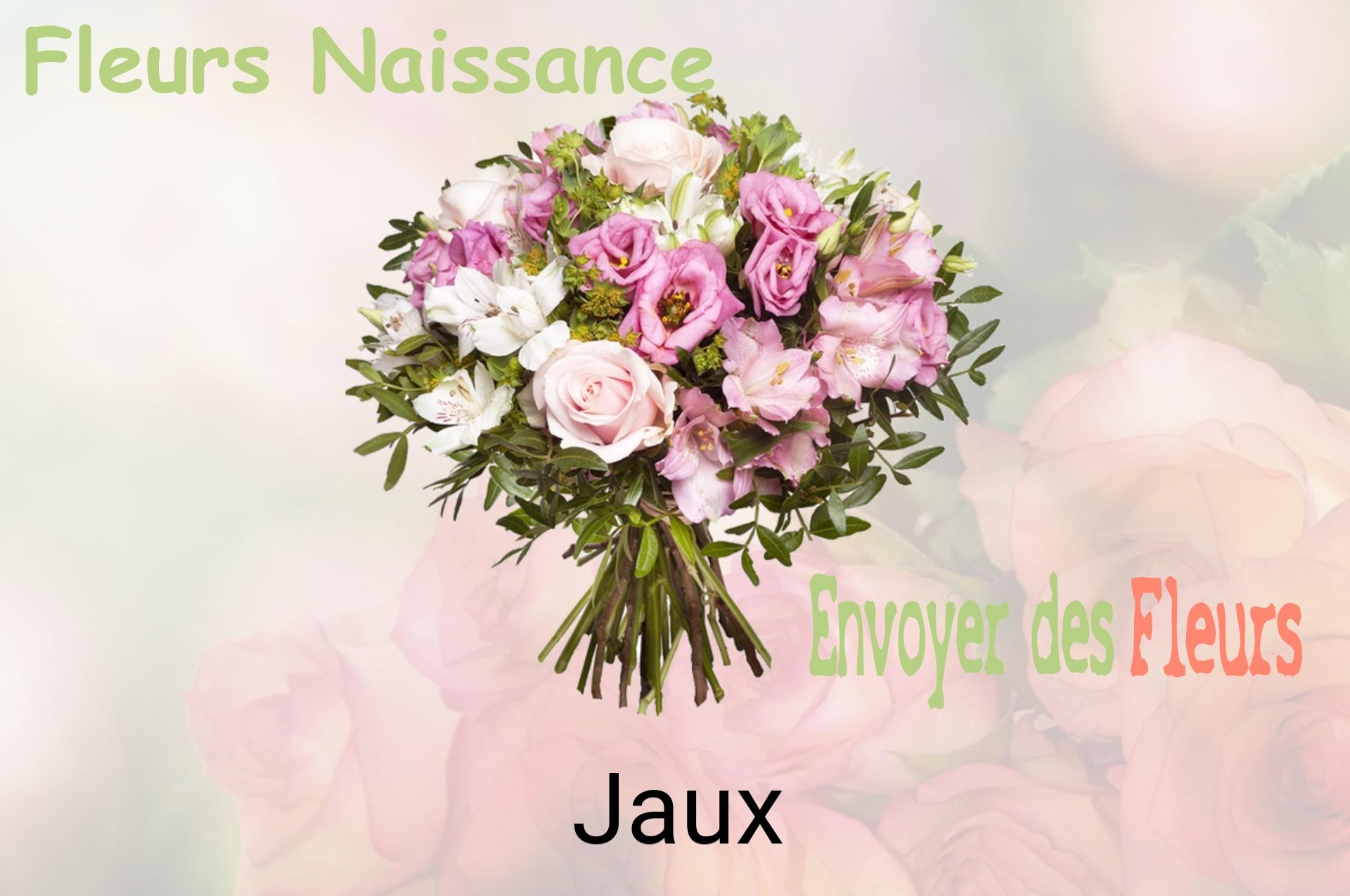 Bouquet de fleurs de naissance livré à Jaux